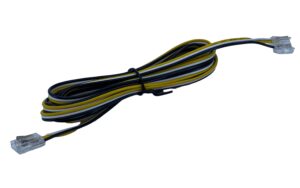 CAB2-2CLIP-COB608DW - Cable 2m with LED strip clip each end, COB608 Dual-White