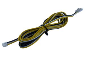 CAB2-CLIP-COB608DW - Cable 2m with male plug & LED strip clip, COB608 Dual-White
