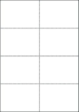 Label Sheet CL08, 8 Labels Per Page A4 [Pack of 100 Sheets]