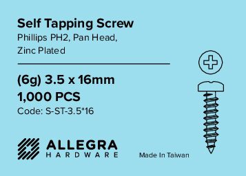 Wood Screw Self Tapping 3.5*16